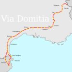 Carte de la voie Domitienne du pays d'Oc